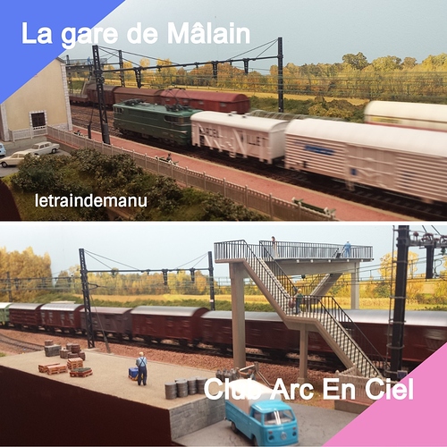 letraindemanu (715b) Expo chelles 2018 la gare de mâlain Arc en ciel.jpg