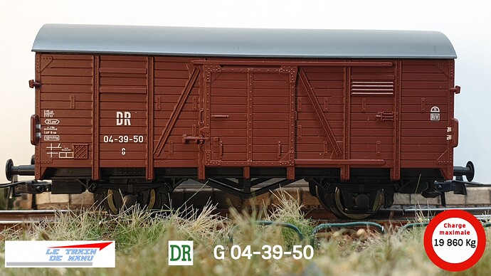 letraindemanu (2101) Roco 67127-08 wagon couvert G 04-39-50 DR