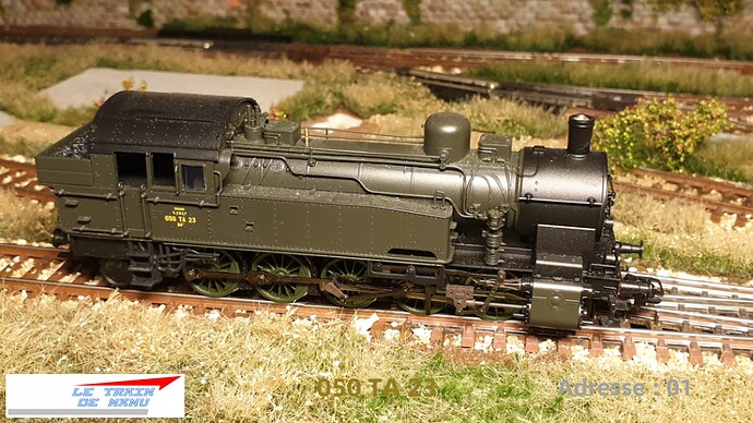 letraindemanu (2029) locomotive à vapeur Märklin 37167 050 TA 23 SNCF digital sound