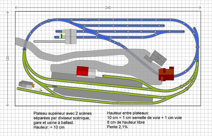 Réseau avec carrière - 1 gare cachée 3R C