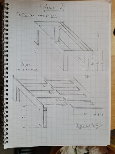 Esquisse lit Peigne - Module 1