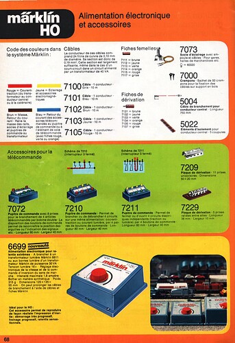 1978 - Catalogue Marklin Français - Alimentation Electrique  - 1-1