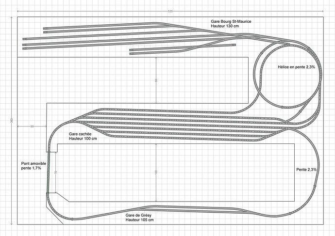 LR 872 - La Tarentaise - voies C élancées - gare cachée