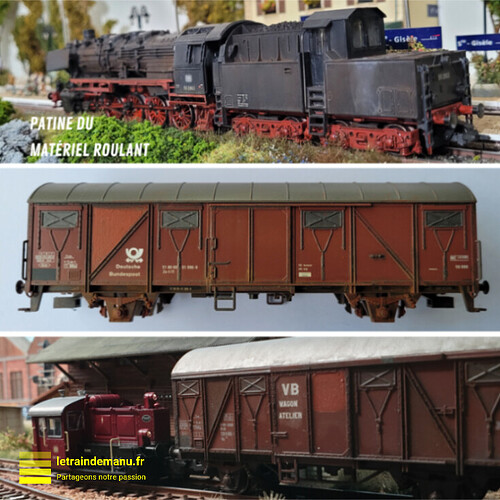 letraindemanu (3203b) patine locomotive à vapeur Ho et wagons couverts-fotor-20230811142228