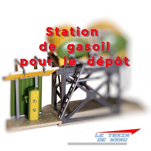letraindemanu (2178) tutoriel Station gasoil pour dépôt Faller 120145