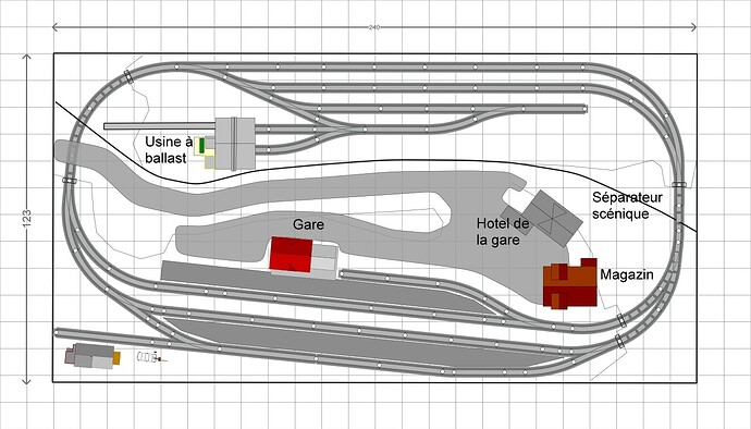 Réseau avec carrière 3R C