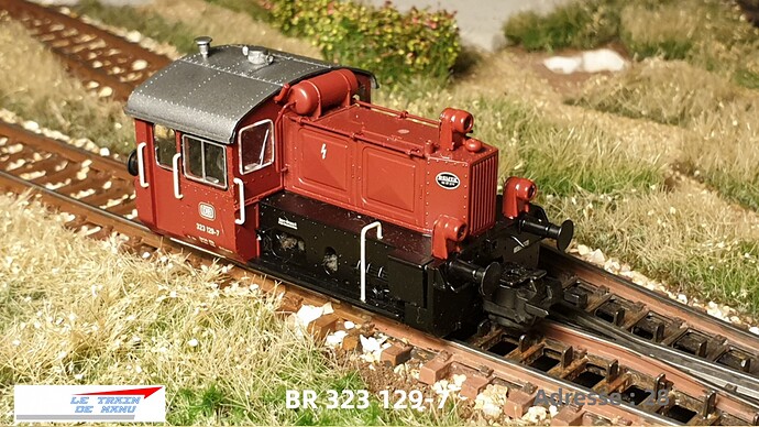 letraindemanu (2038) locomotive diesel Märklin 36827 BR 323 129-7 Digital Mfx Télex