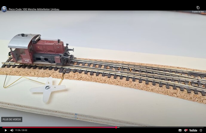 Weiche Mittelleiter Umbau 1