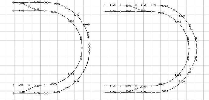 courbes R1 R2 rallongées Anyrail