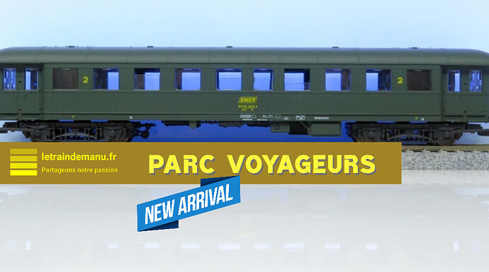 letraindemanu (3846) voiture voyageurs dite voiture bastille Roco Ho 44567