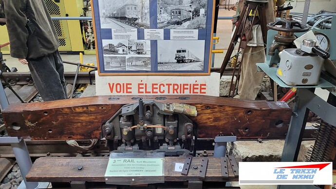 letraindemanu (2734) Musée du cheminot Ambérieu-en-Bugey électrification ferroviaire par 3ème rail entre Chambéry et Modane