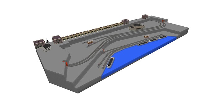 Der Hafen - voies C élancées_3D