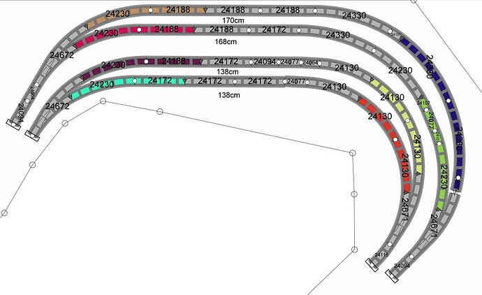 Emplacement rails contact