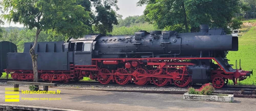 letraindemanu (3177) train touristique du Haut Quercy le Truffadou locomotive à vapeur 150 Z 3661 ex Br50 DB